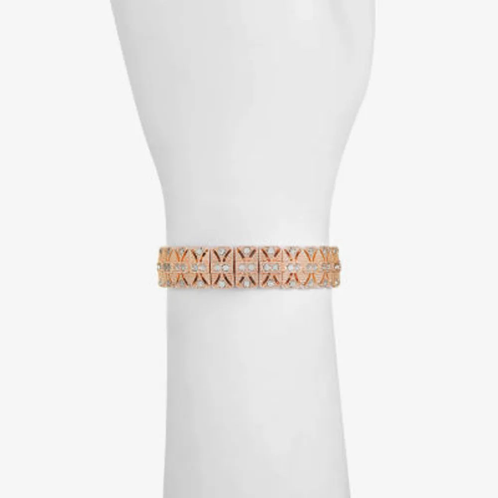 Monet Jewelry Rosegold Tone Stretch Bracelet