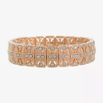 Monet Jewelry Rosegold Tone Stretch Bracelet