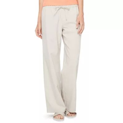Stylus Womens Wide Leg Pull-On Pants