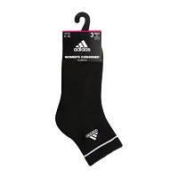 adidas Cushion Sport 3 Pair Quarter Ankle Socks Womens