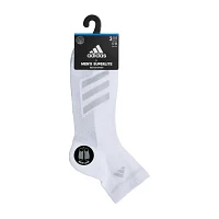 adidas 3 Pair Quarter Ankle Socks Mens