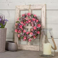 Northlight 12in Pink Berry Twig Indoor Christmas Wreath