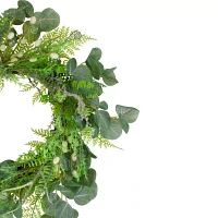 Northlight 21in Eucalyptus Foliage Indoor Christmas Wreath