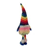 Northlight 20.5in Bright Rainbow Striped Christmas Gnome