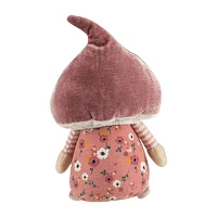 Northlight 10.5in Pink Floral Mushroom Gnome