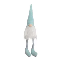 Northlight 16in Aqua And White Sitting Christmas Gnome