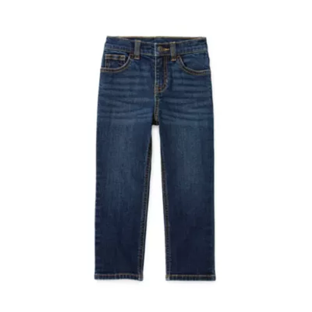 Okie Dokie Toddler & Little Boys Stretch Fabric Straight Leg Jean