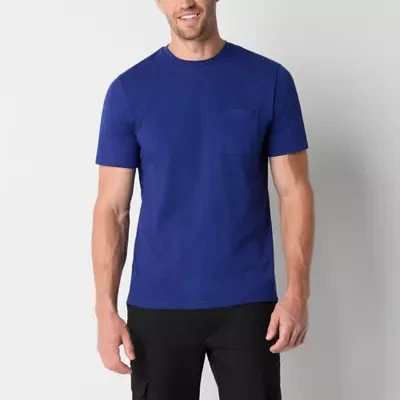 Stylus Mens Crew Neck Short Sleeve Pocket T-Shirt