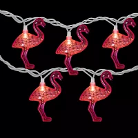 Northlight 10ct  Flamingo Patio Set String Lights