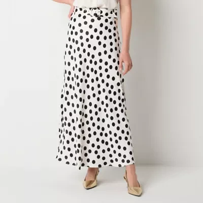 Worthington Womens Belted Maxi Skirt