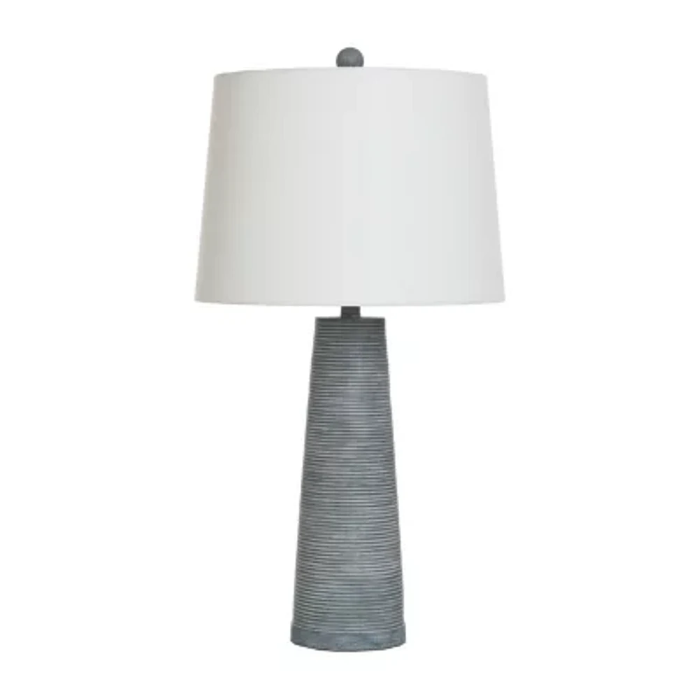 Stylecraft 31.5" Denim Cone Table Lamp