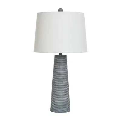 Stylecraft 31.5" Denim Cone Table Lamp