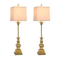 Stylecraft 33.5" Silanti 2-pc. Lamp Set