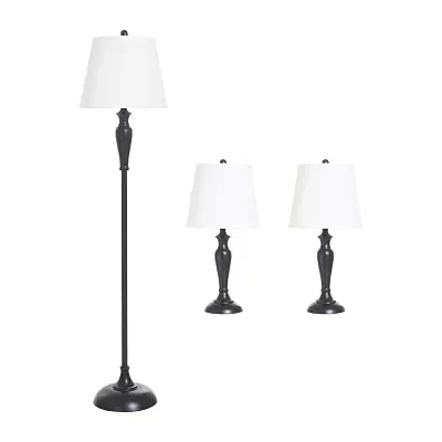 Stylecraft Traditional Elegance Ii 3-pc. Lamp Set