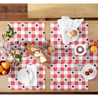 Martha Stewart Americana Star Gingham Plaid 4-pc. Placemats