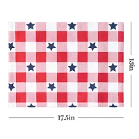 Martha Stewart Americana Star Gingham Plaid 4-pc. Placemats