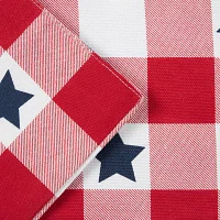 Martha Stewart Americana Star Gingham Plaid Table Runners