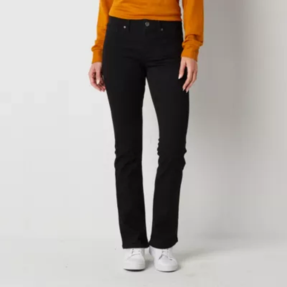 St. John's Bay-Tall Womens Mid Rise Bootcut Jean