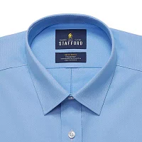 Stafford Tall Advanced Performance Sweat Repel Mens Regular Fit Stretch Fabric Wrinkle Free Long Sleeve Dress Shirt