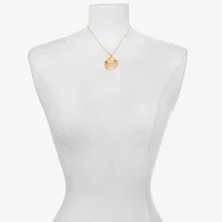 Bijoux Bar Delicates Gold Tone Womens Simulated Pearl Pendant Necklaces