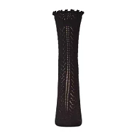 MeMoi Pointelle 1 Pair Crew Socks Womens
