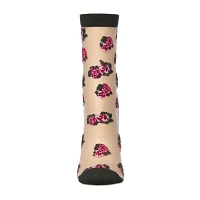 MeMoi Sheer 1 Pair Quarter Ankle Socks Womens