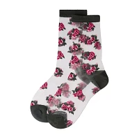 MeMoi Sheer 1 Pair Quarter Ankle Socks Womens