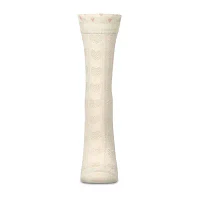 MeMoi Pointelle Ruffle Edge 1 Pair Crew Socks Womens