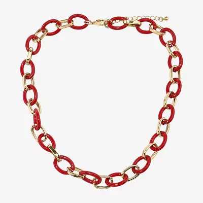Mixit Womens 18 Inch Link Necklace