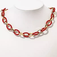 Mixit Womens 18 Inch Link Necklace