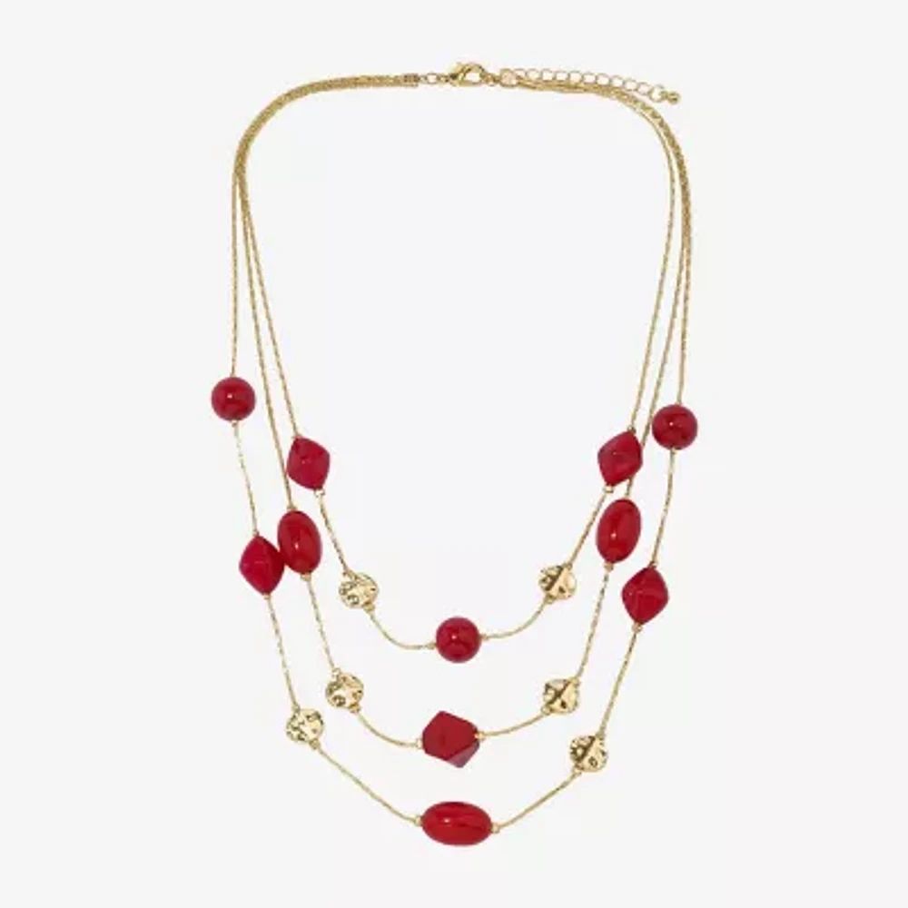 Mixit Womens 22 Inch Illusion Necklace