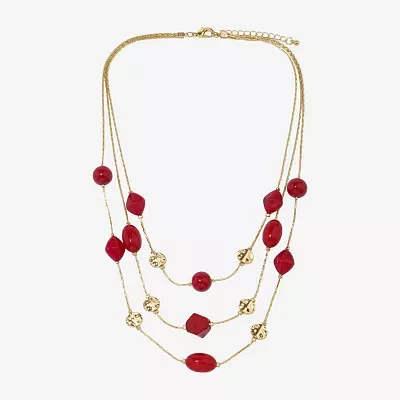 Mixit Womens 22 Inch Illusion Necklace