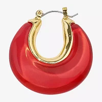 Mixit Womens 1 1/4 Inch Hoop Earrings
