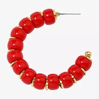 Mixit Womens 2 Inch Hoop Earrings