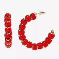 Mixit Womens 2 Inch Hoop Earrings