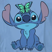 Little & Big Girls Crew Neck Short Sleeve Lilo Stitch Graphic T-Shirt