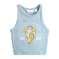 Little & Big Girls Bananya Crew Neck Tank Top