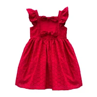 Blueberi Boulevard Little & Big Girls Sleeveless Flutter Sleeve A-Line Dress