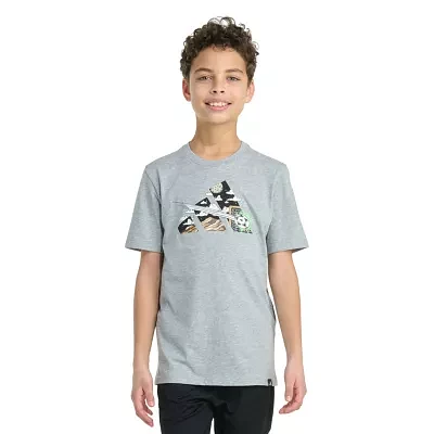 adidas Big Boys Crew Neck Short Sleeve Graphic T-Shirt