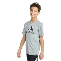 adidas Big Boys Crew Neck Short Sleeve Graphic T-Shirt