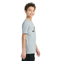 adidas Big Boys Crew Neck Short Sleeve Graphic T-Shirt