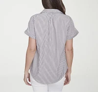 Hearts Of Palm Womens Short Sleeve Blouse