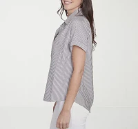 Hearts Of Palm Womens Short Sleeve Blouse