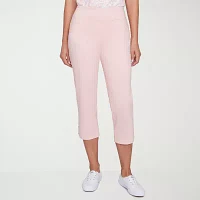 Hearts Of Palm Womens Mid Rise Capri Pants