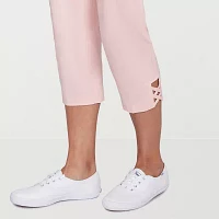Hearts Of Palm Womens Mid Rise Capri Pants