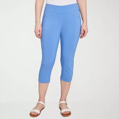 Hearts Of Palm Womens Mid Rise Capri Pants