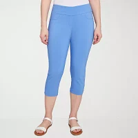 Hearts Of Palm Womens Mid Rise Capri Pants