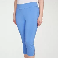 Hearts Of Palm Womens Mid Rise Capri Pants