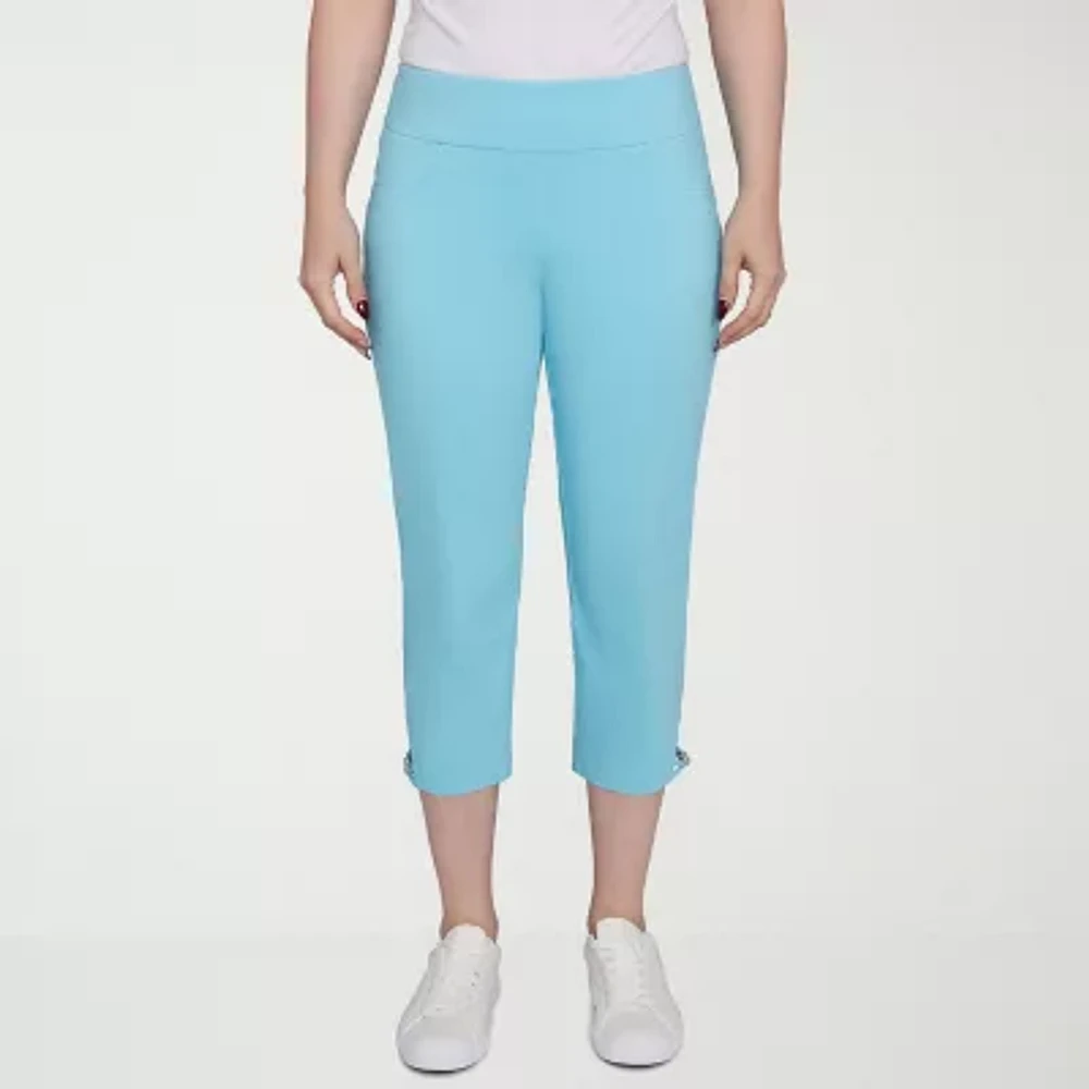 Hearts Of Palm Womens Mid Rise Capri Pant