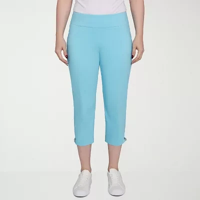 Hearts Of Palm Womens Mid Rise Capri Pant